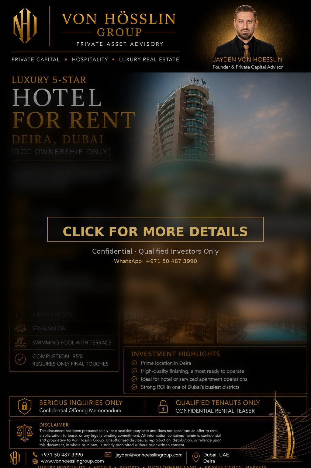 Hotel for Rent – Deira
