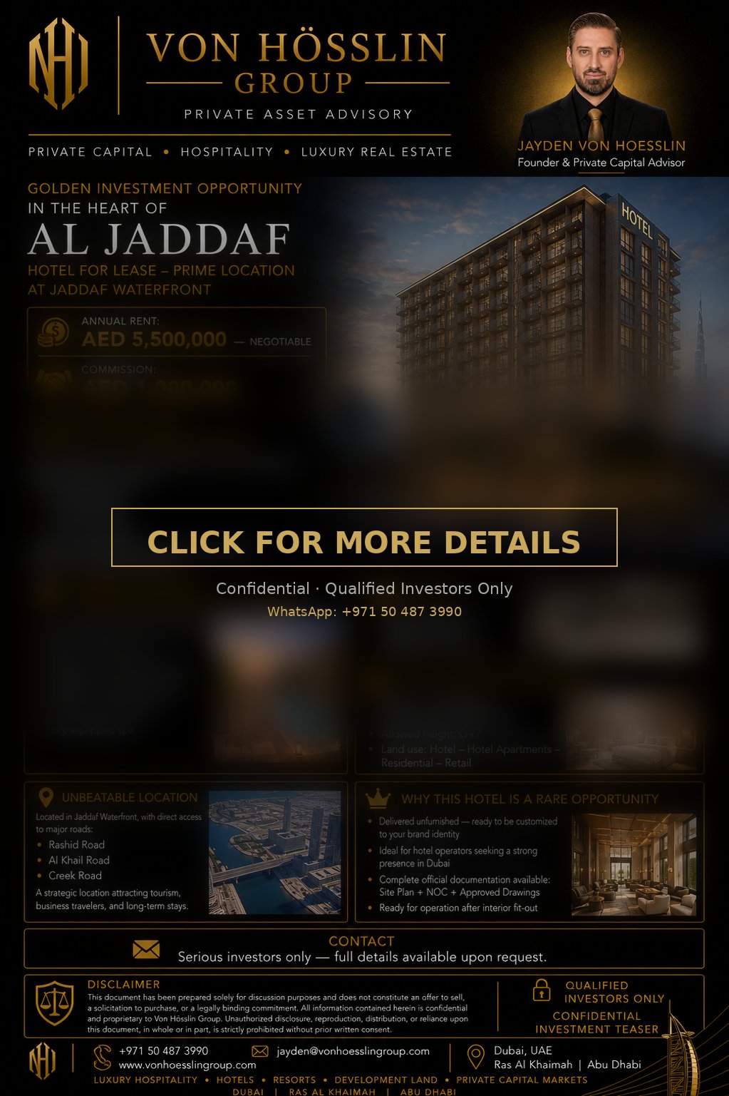Hotel for Lease – Jaddaf