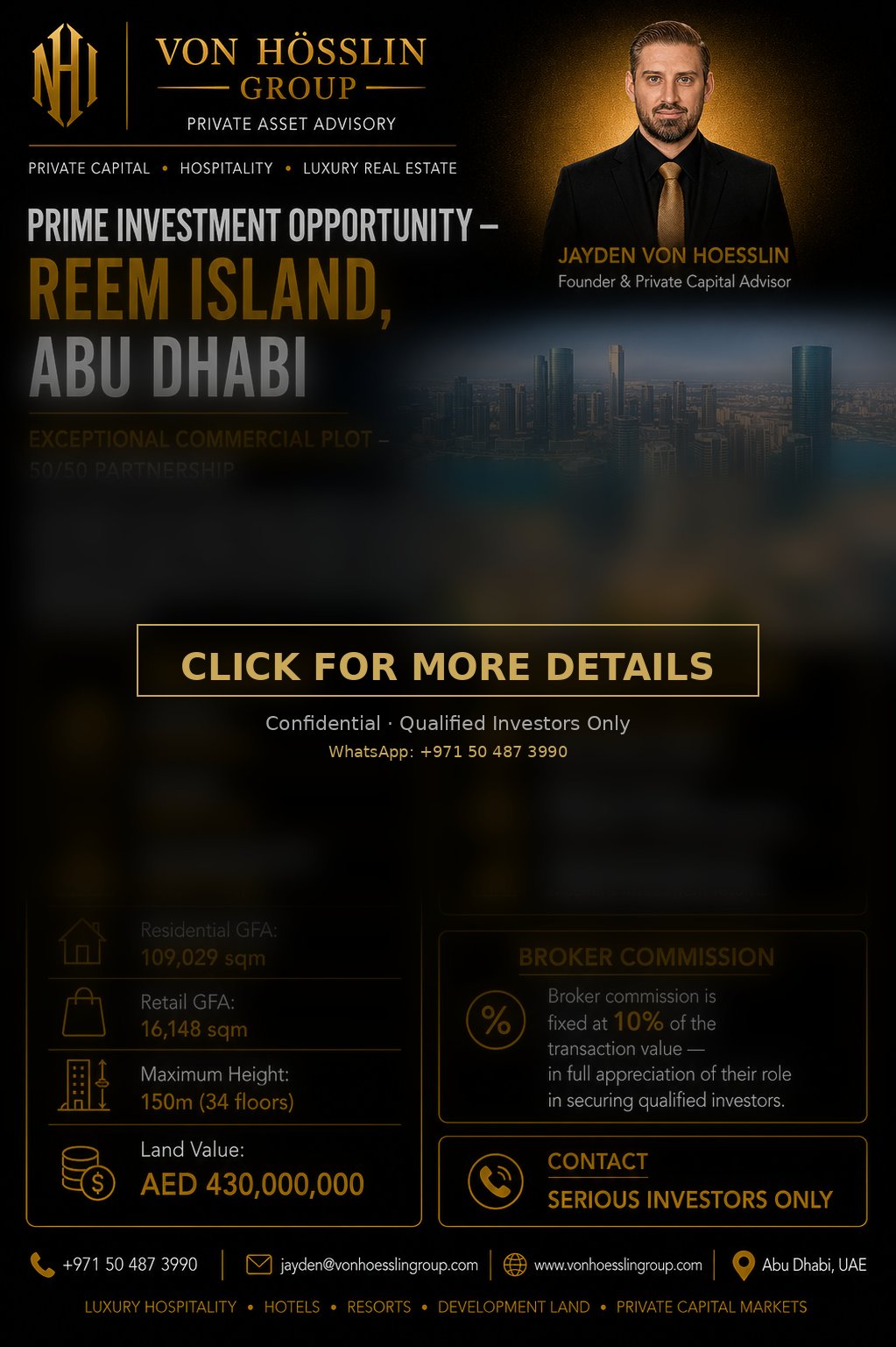 Commercial Plot – Reem Island