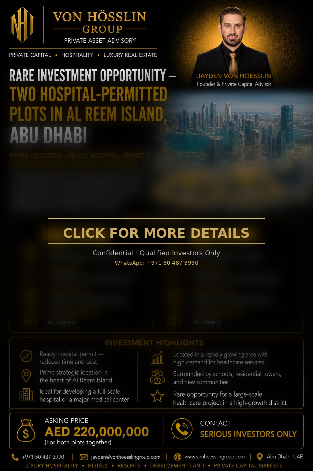 Hospital Plots – Reem Island