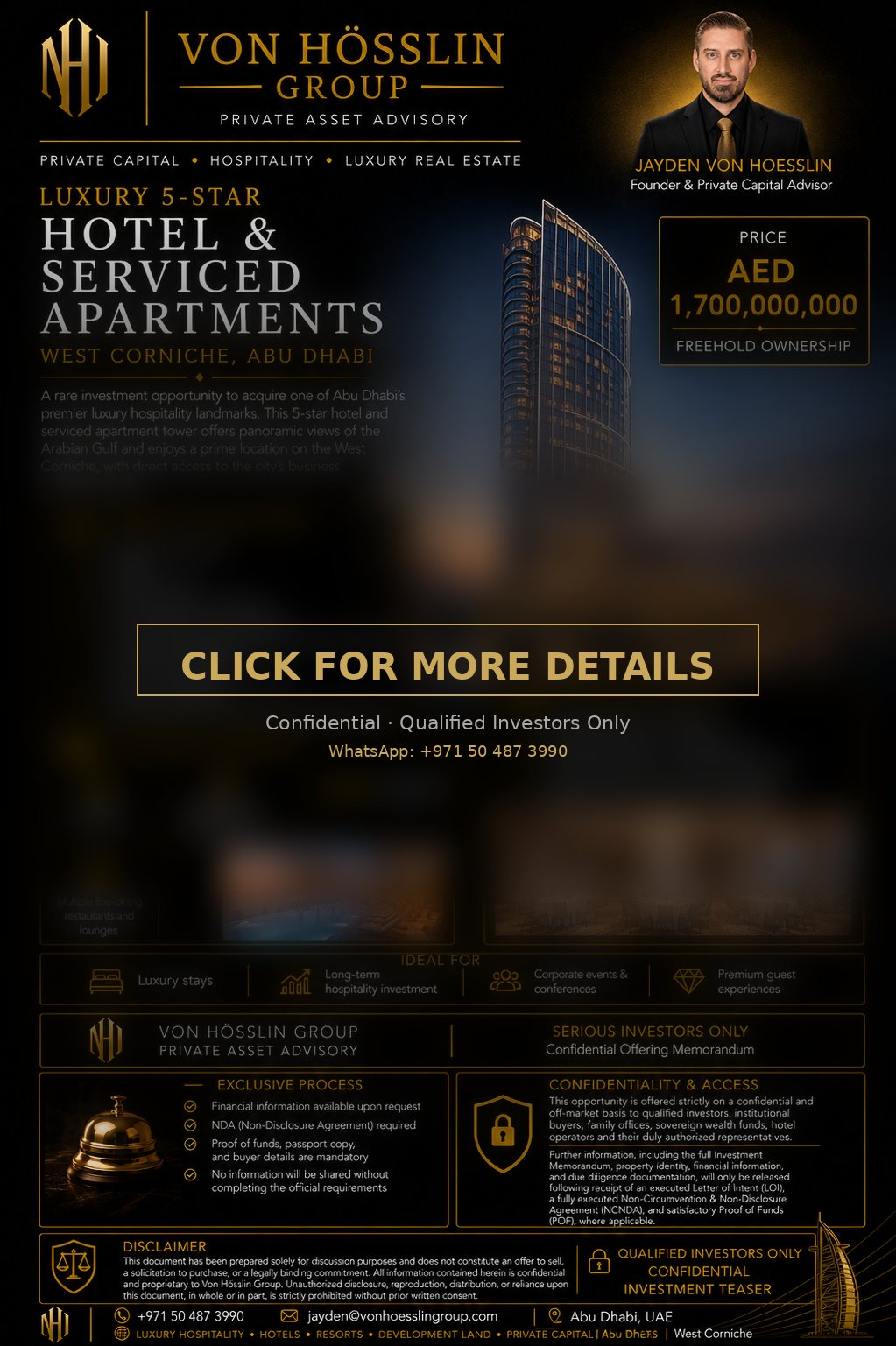 5-Star Hotel – West Corniche, Abu Dhabi